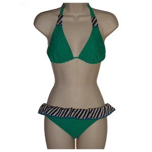Cecilia Prado green halter bikini